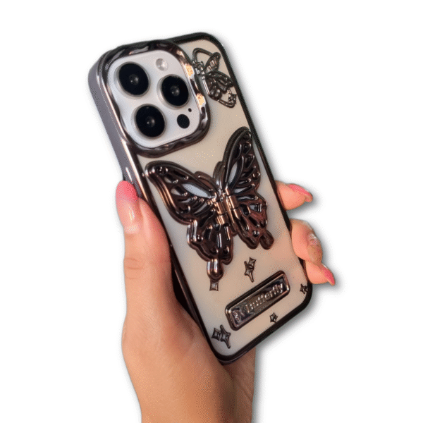 Fundas Transparentes de iPhone con Diseño de Mariposa