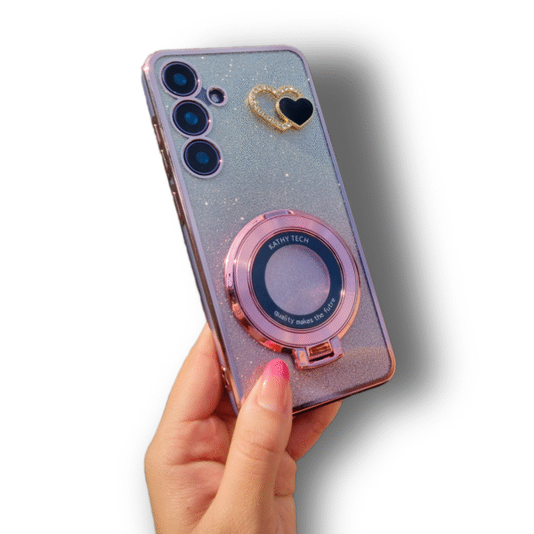 Funda Escarchada con Soporte para Samsung