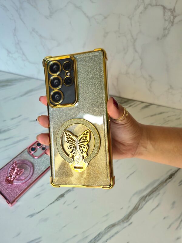Funda con soporte de mariposa
