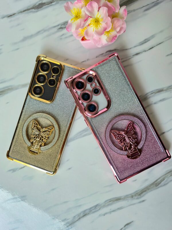 Funda con soporte de mariposa