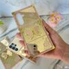 Funda Enchapada con Mariposa para Samsung